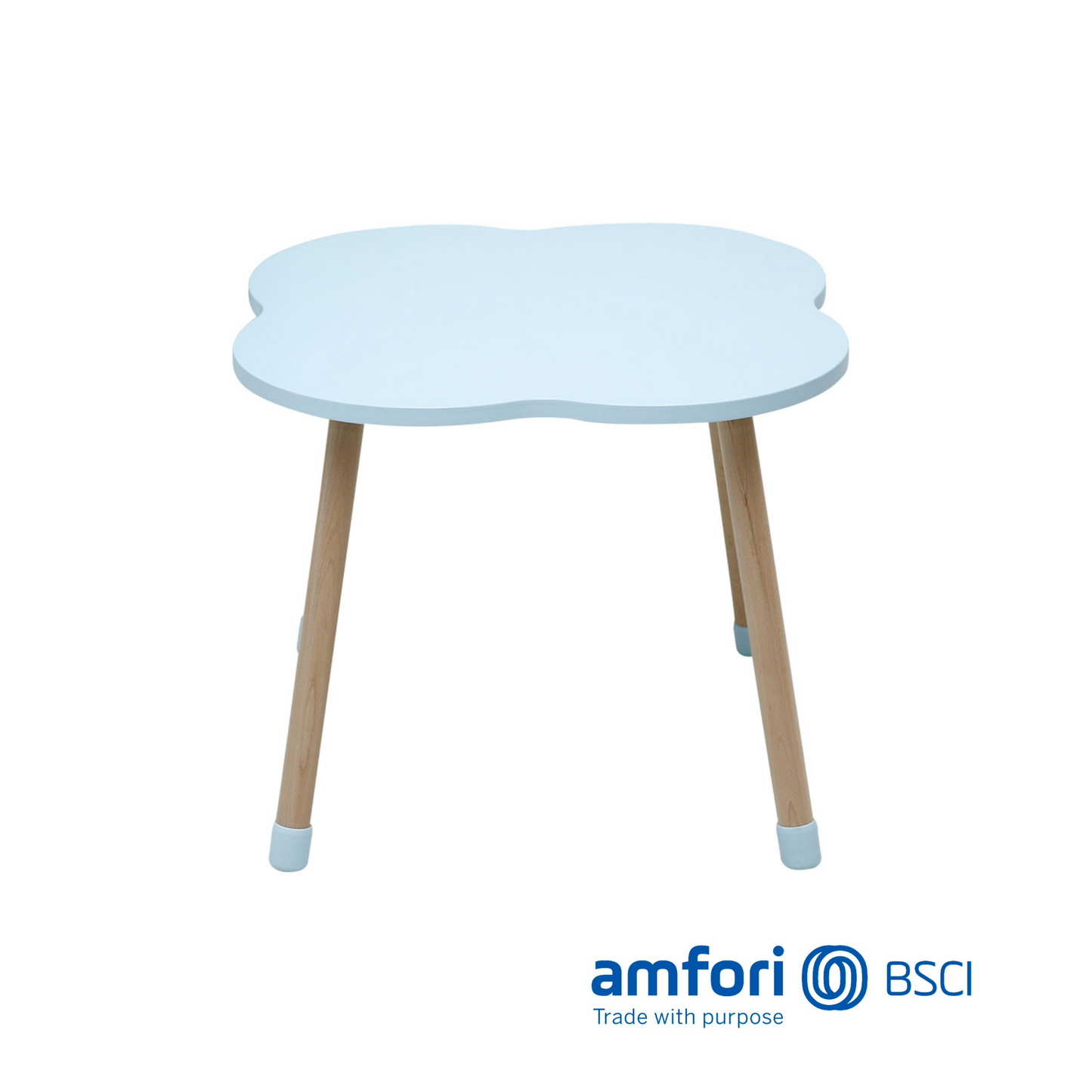 Premium Kids Wood Table - Blue