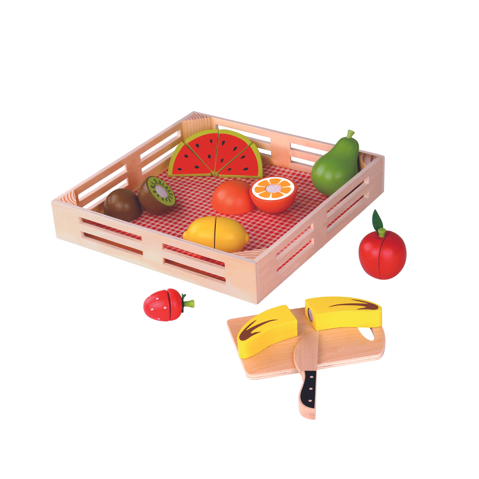 21pcs Kids' Pretend Play Food Cutting Set, Including Fruit