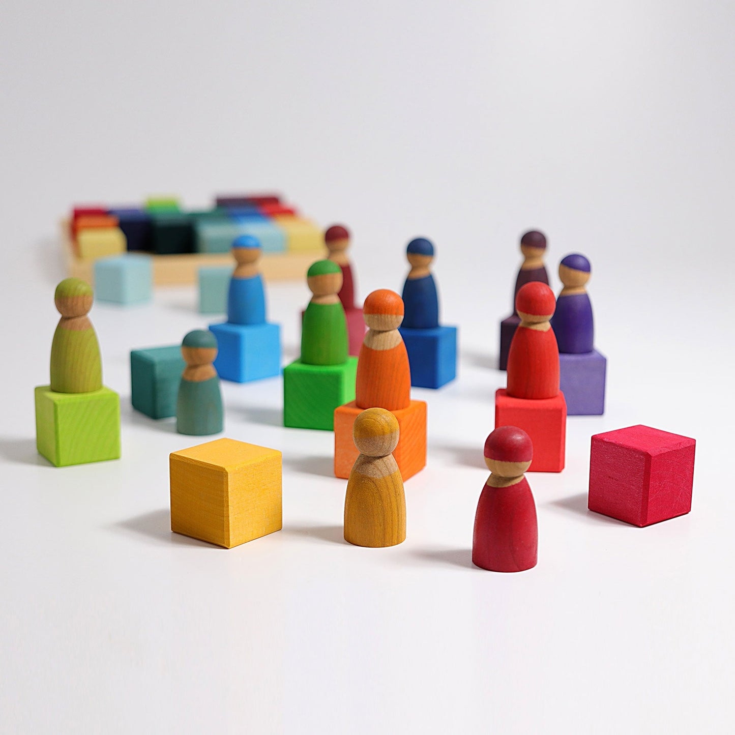 Super Deal Combo 3 - Rainbow Mosaic Cubes + Peg Dolls