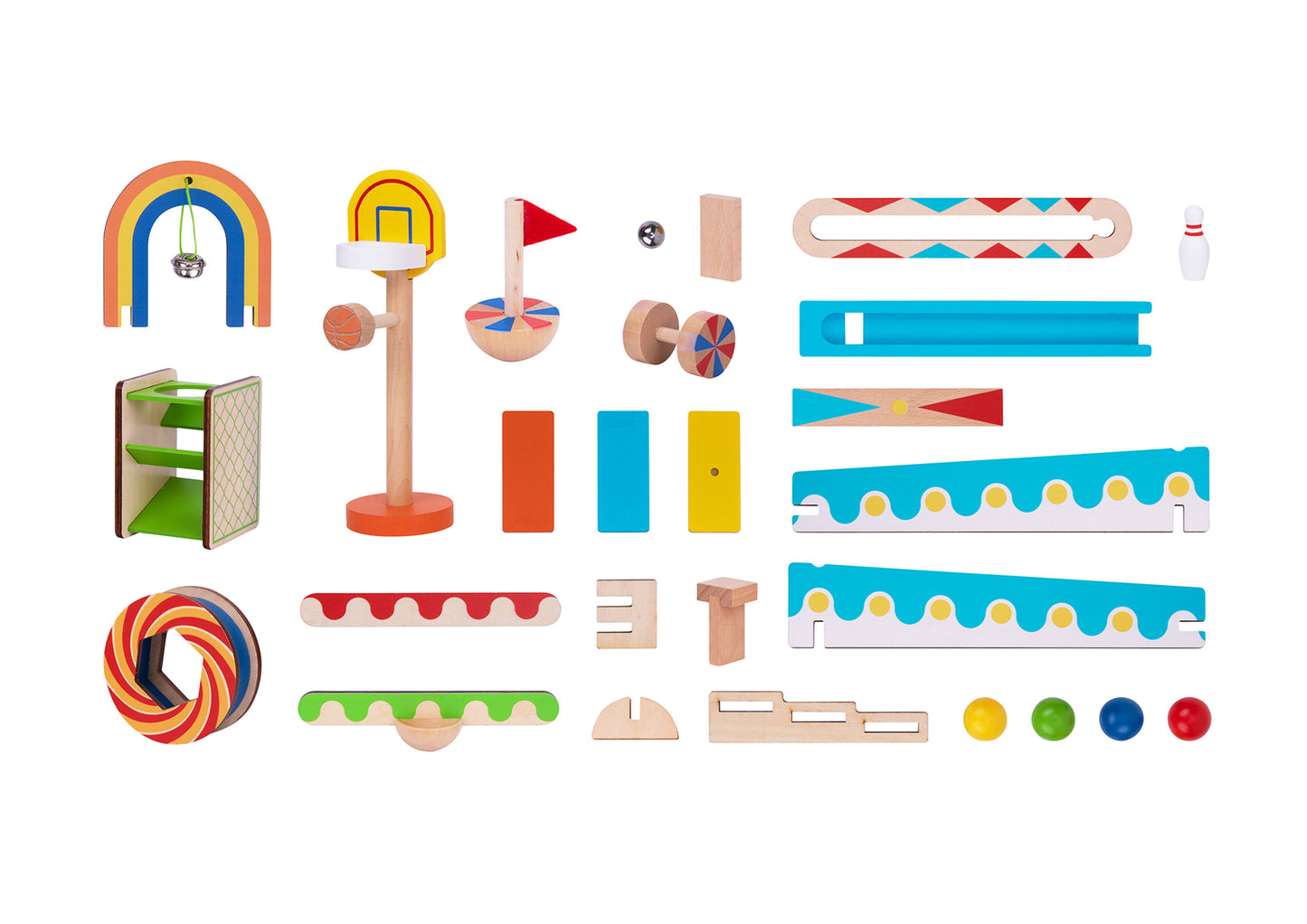 Tooky Toy Various Domino Run - 57 Pcs