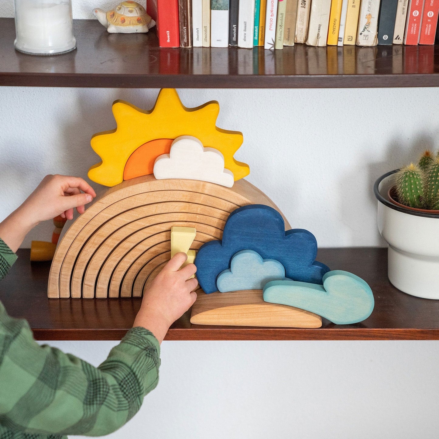 Montessori Rainbow Building Set Weather - 13pcs