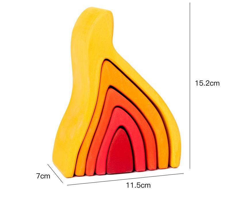 Prism Play Basswood Stacking Fire
