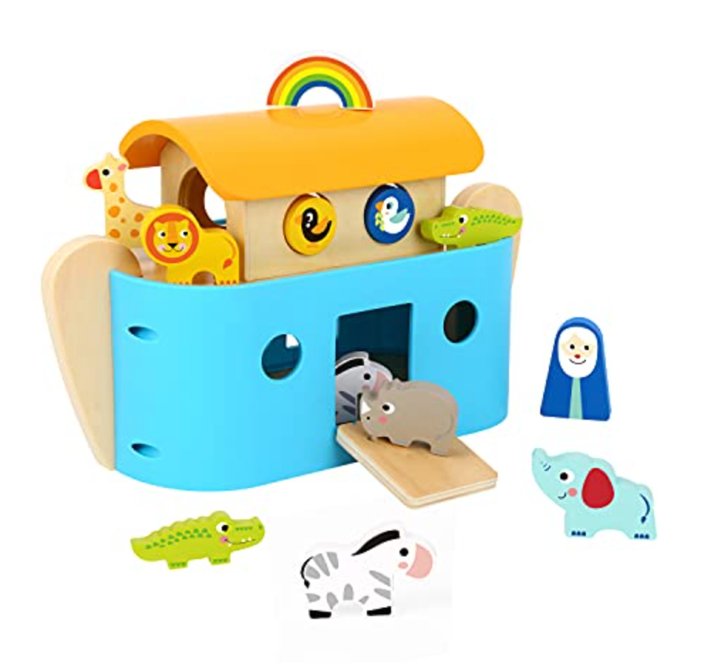 TOOKYLAND Kids' Noah's Ark NZ Wooden Set - New Version
