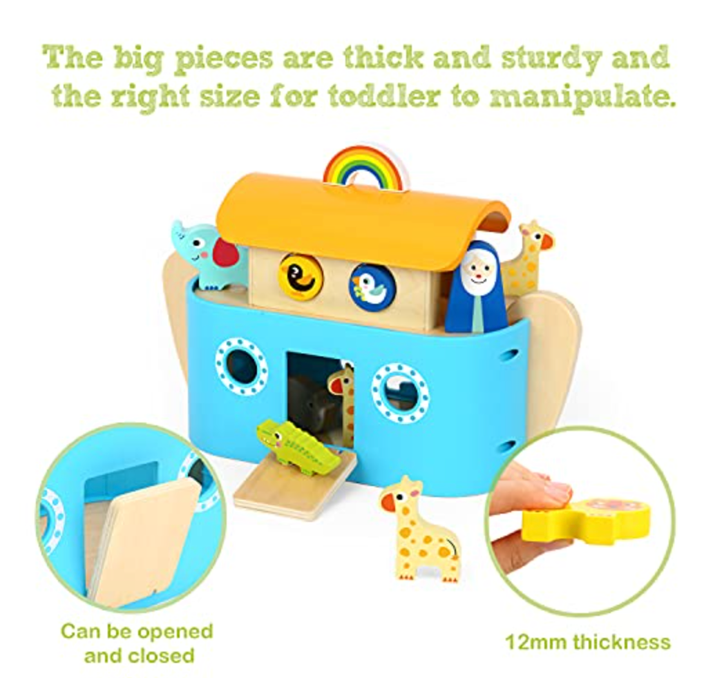 Tookyland Kids' Noah's Ark Wooden Set