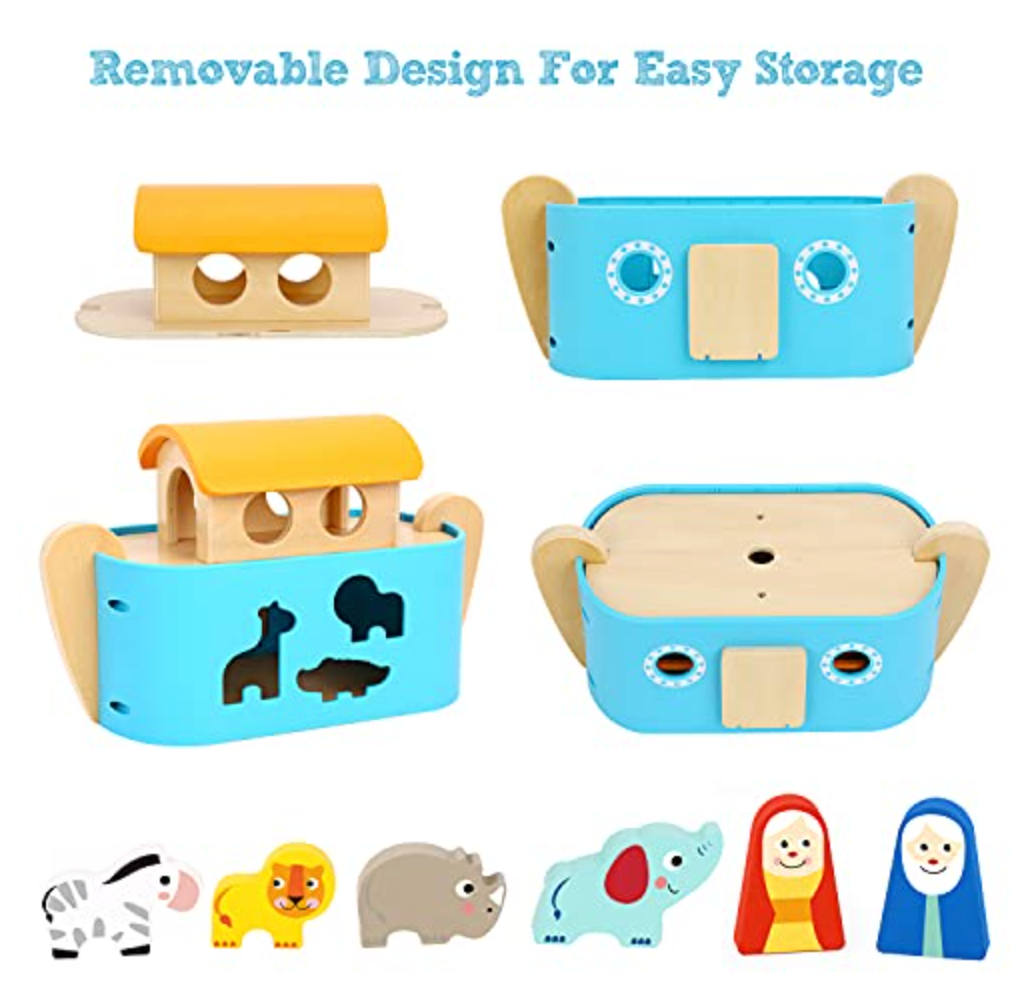 Tookyland Kids' Noah's Ark Wooden Set