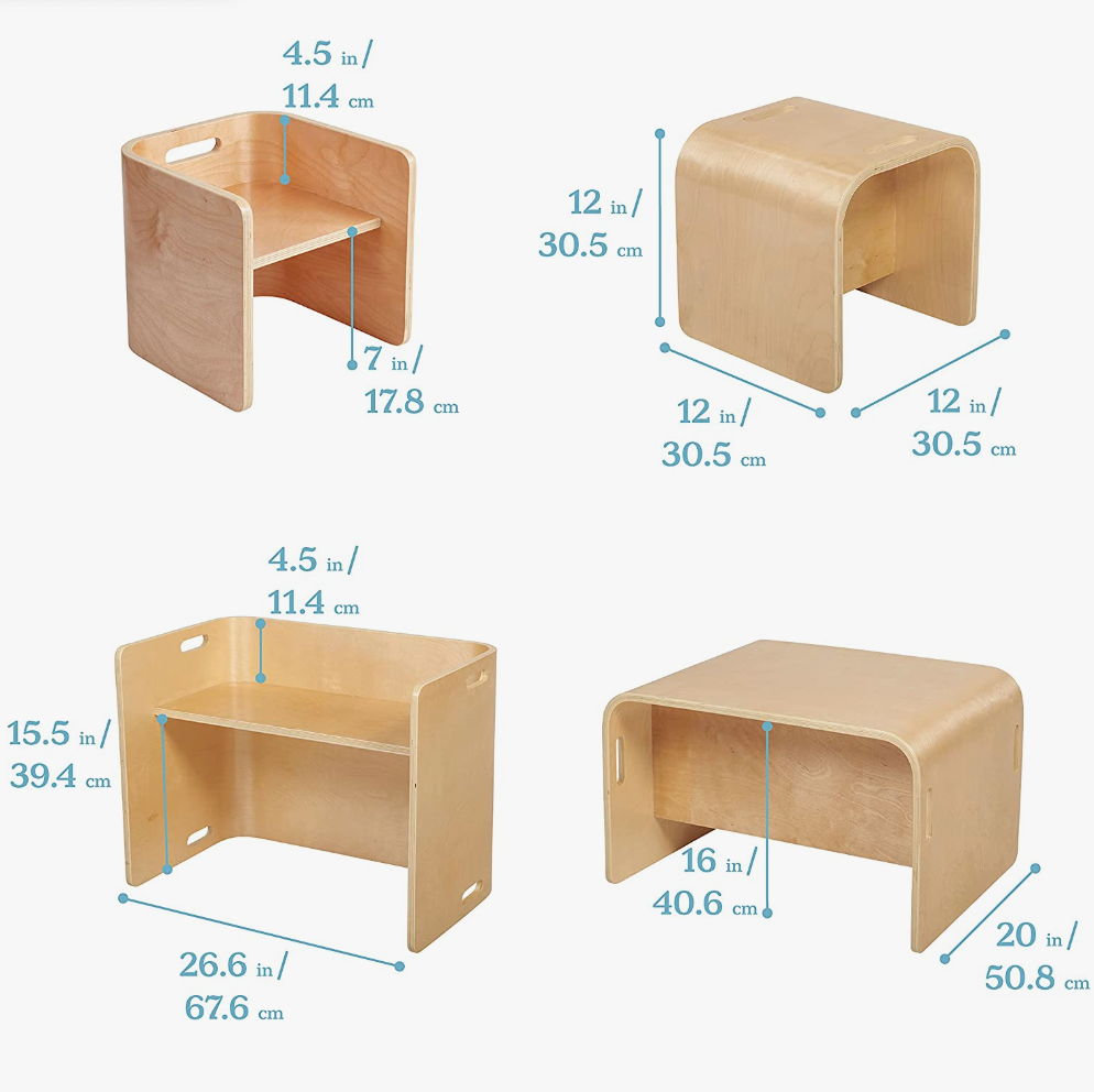LuxeFlex Premium Bentwood Table and Chair Set - Natural - 【In Stock】-Auckland Only