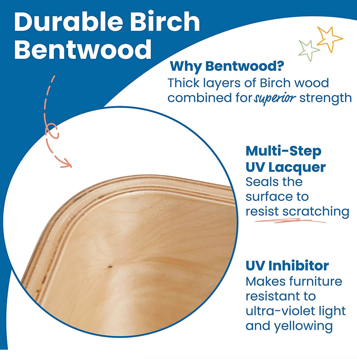 LuxeFlex Premium Bentwood Table and Chair Set - Natural - 【In Stock】-Auckland Only