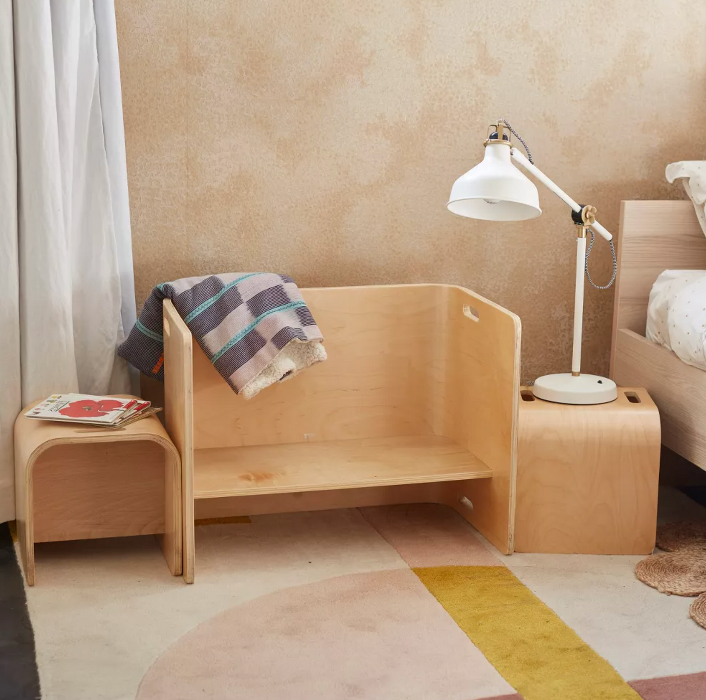 LuxeFlex Premium Bentwood Table and Chair Set - Natural - 【In Stock】-Auckland Only