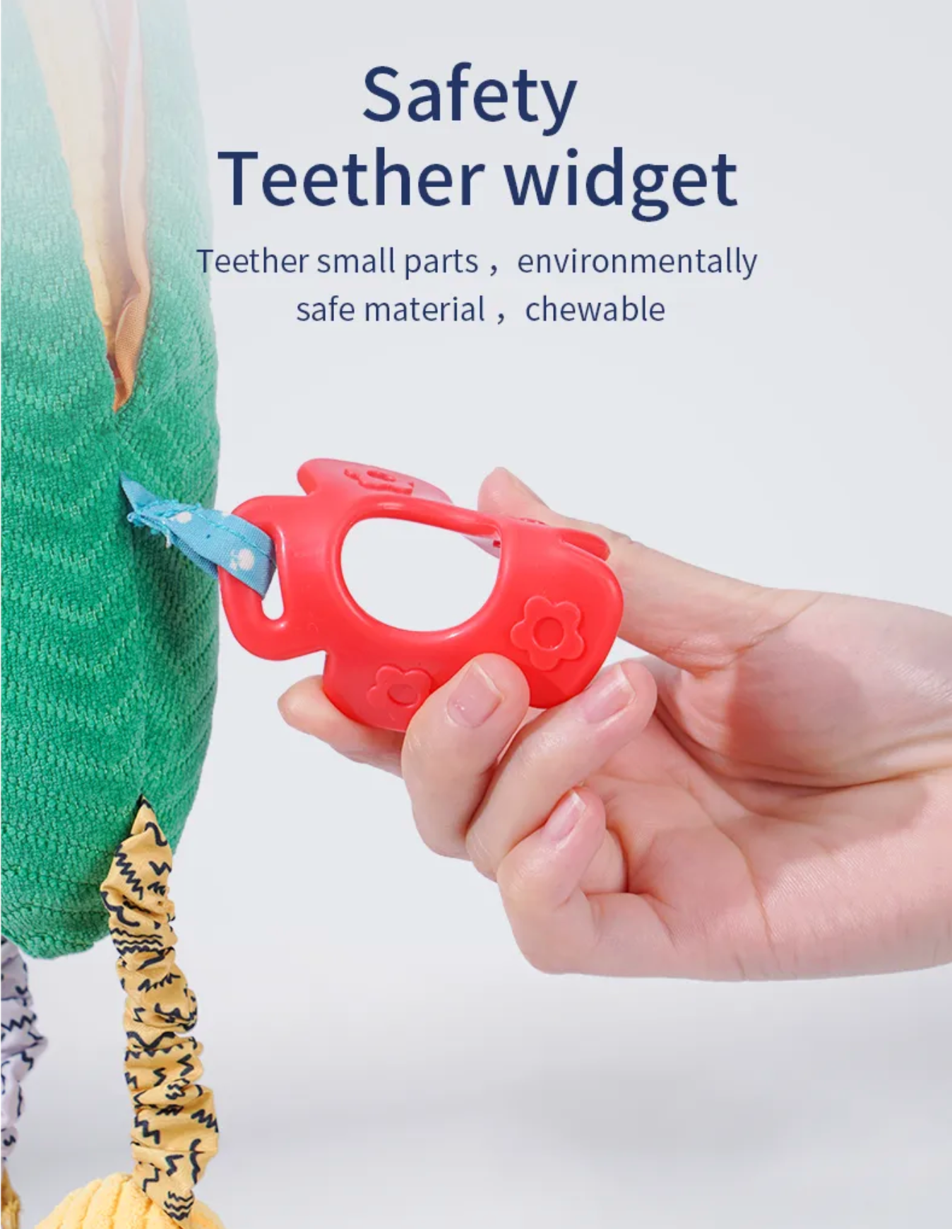 Soft Corn Hanging Toy with teether