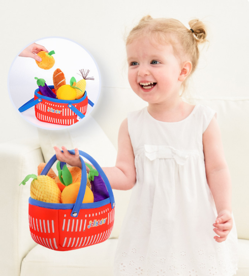 baby-with-plush-vegetable-toy