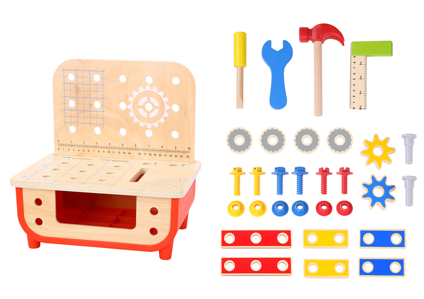 Tooky Toys Wooden Work Bench