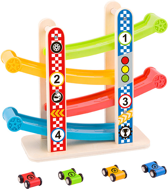 Tooky Toy Wooden Sliding Tower - Small