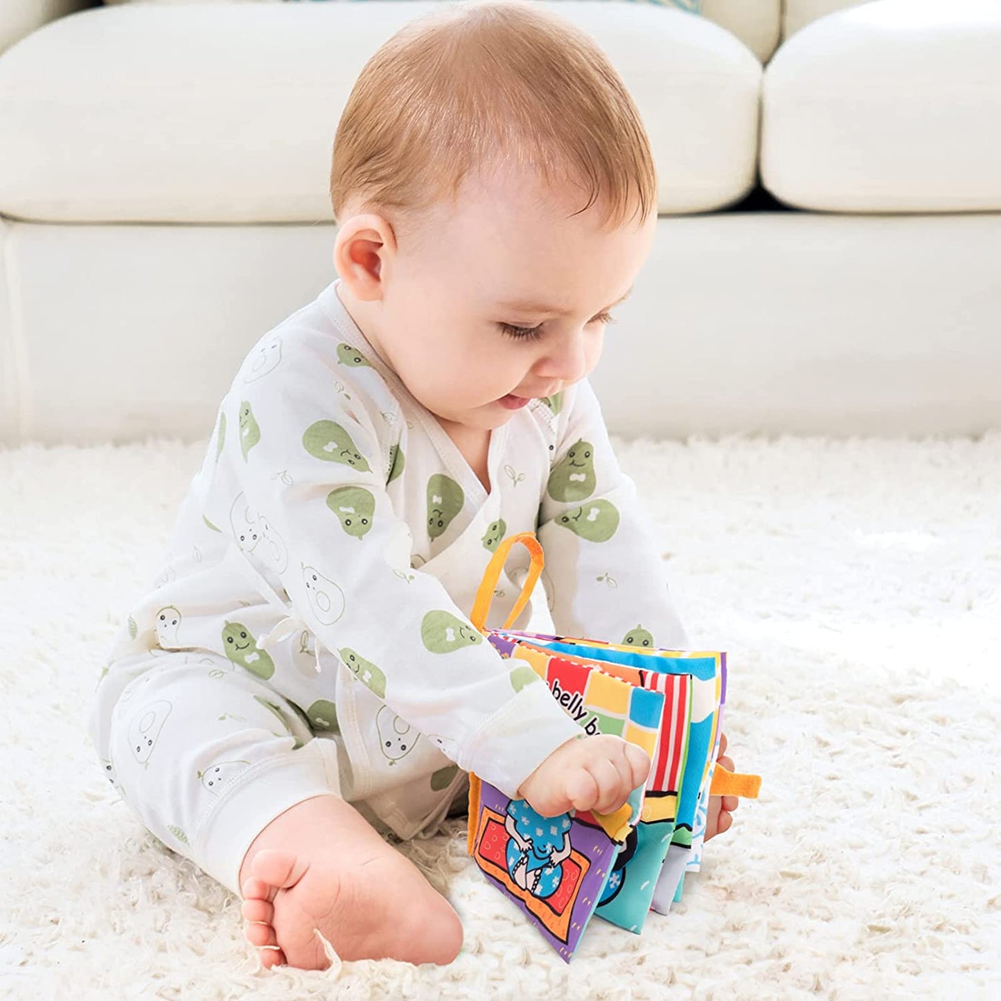 Jollybaby Baby Peek-a-Boo Crinkly books (Where is My Belly Button)