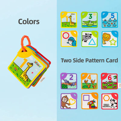 Jollybaby Baby Sensory Teether Toys - Teething Crinkle Book,Soft Cloth Books BPA-Free,Newborn Teethers for Babies, Infant (Colors Animal and Number)Jollybaby-Baby-Sensory-Teether-BookJollybaby-Baby-Sensory-Teether-Book