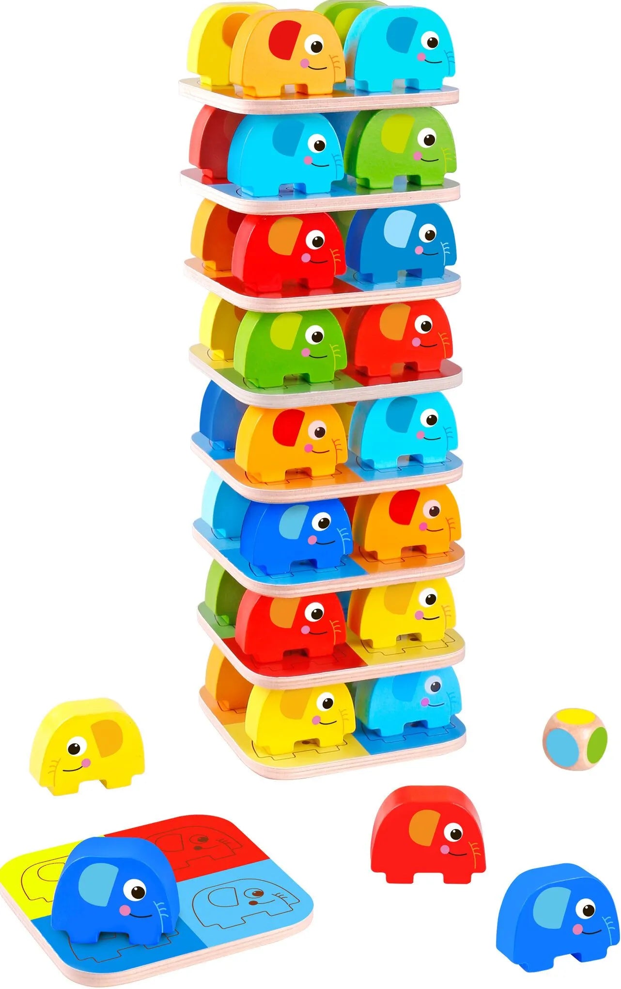 Tooky Toy Elephant Stacking Game