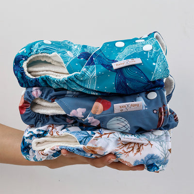 Emerald Turtle Reusable Cloth Nappy | One Size Fits 3~17kg