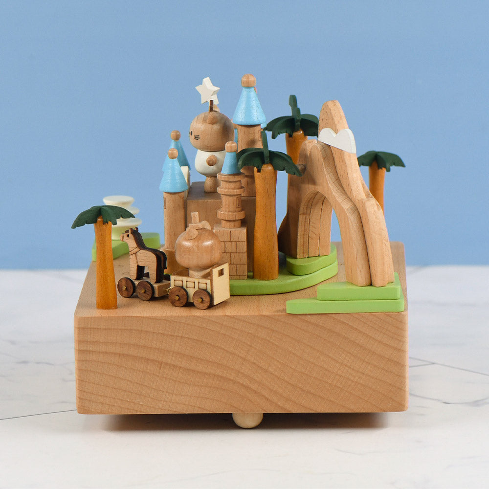 Cave Castle - The City of the Sky Tune - Premium Wooden Music box