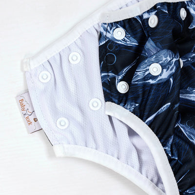 Midnight Ocean Swim Nappy ｜3–15kg