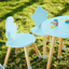 Premium Kids Wood Table and Chair Set (1 table & 2 chairs)