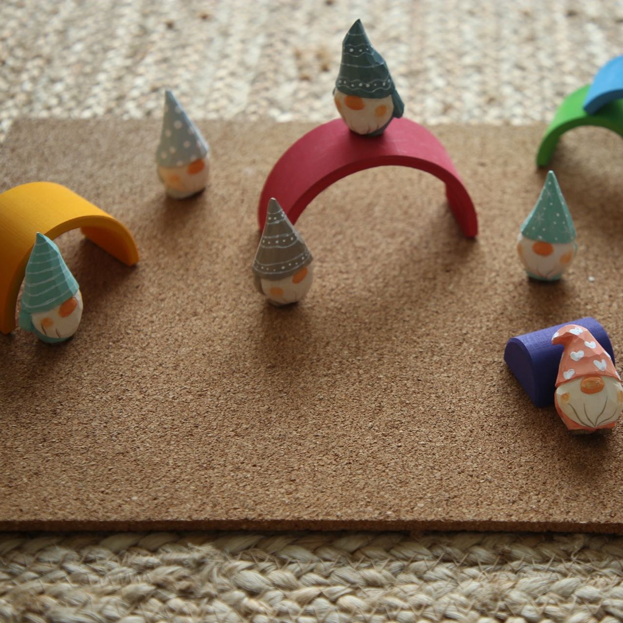 Prism Play Wooden Rainbow & Seven Dwarfs Set - Limited Edition