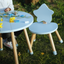 Premium Kids Wood Table and Chair Set (1 table & 2 chairs)
