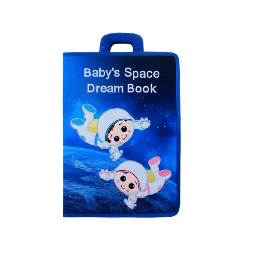 Jollybaby Baby's Space Book - 3D Montessori Activity Learning Book
