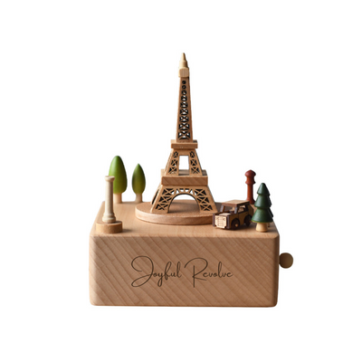 Eiffel Tower Wooden Music Box - Meet Tune