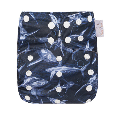 Midnight Ocean Reusable Cloth Nappy | One Size Fits 3~17kg