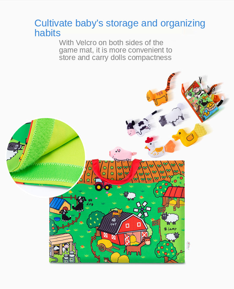 JollyBaby Take-Along Play Mat with Cloth Book - Jungle (Gift box)