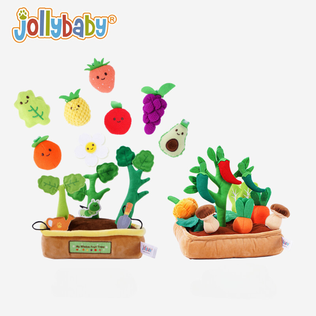 Jollybaby Plush Growing Vegetables Toy Set