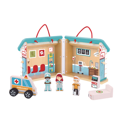 Hospital Playset with Carry Box