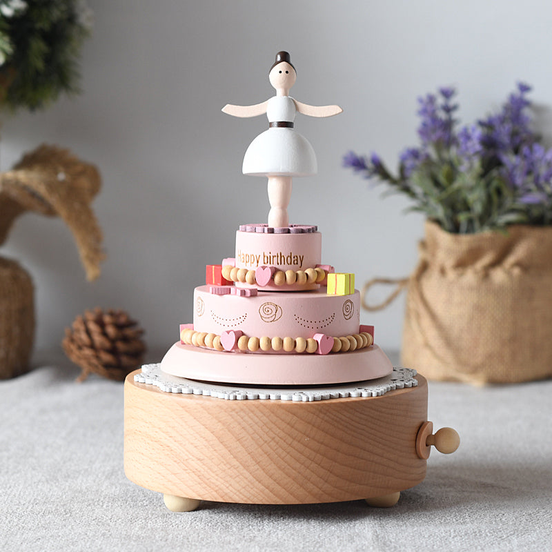 Dancing Ballerina Cake - Happy Birthday Tune - Music Box