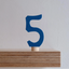 Wooden Number Five Decoration