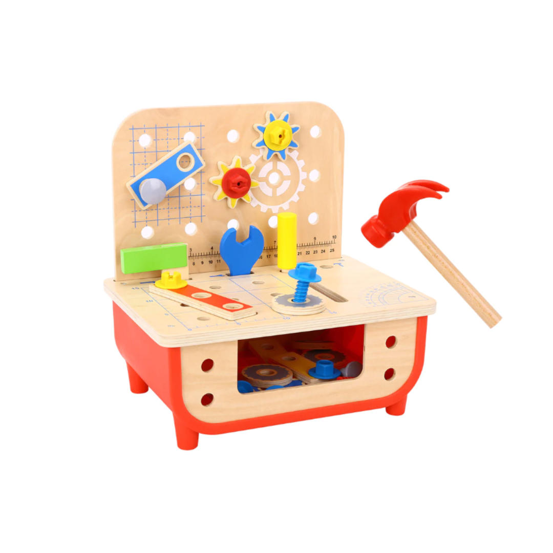 Tooky Toys Wooden Work Bench