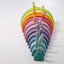 Prism Play 12 Pcs Large Wooden Rainbow Stacker - Pinewood Macaron Colour
