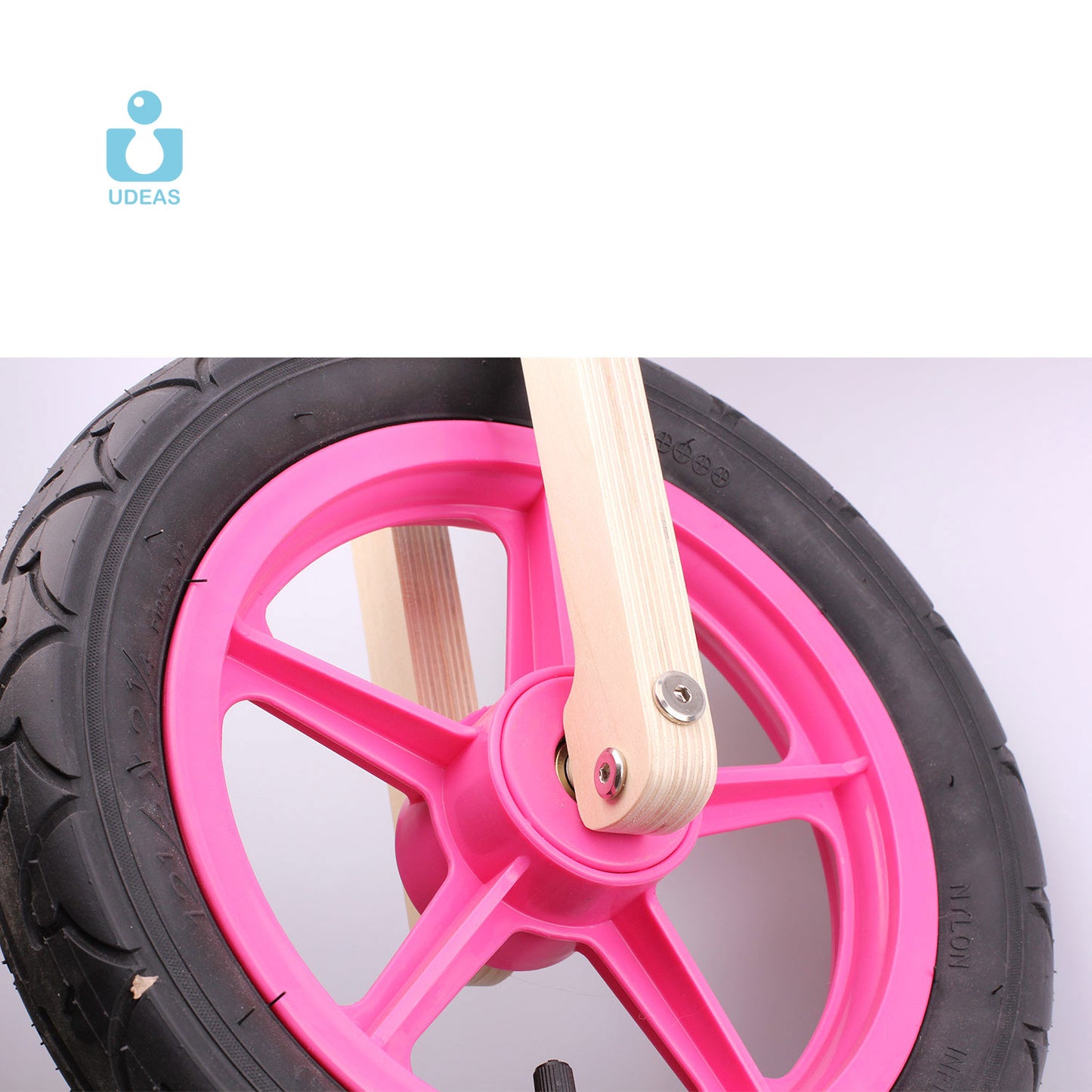 Udeas Spinning Balance Bike Pink Flower EVA Tire
