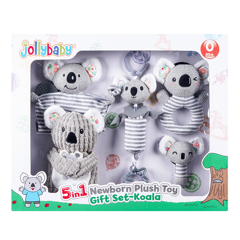 Jollybaby Newborn Plush Toy Gift Set-Koala