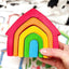 Prism Play Rainbow Wooden House 5 pcs