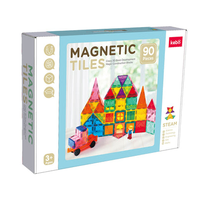 KEBO 90 Pcs Classic Magnetic Tiles