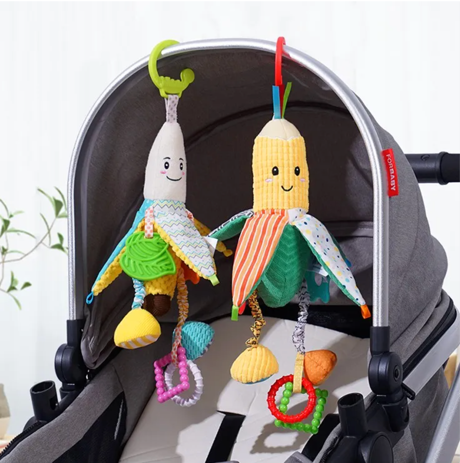Jollybaby Soft Banana Hanging Toy Pram Toy Best gift for newborn