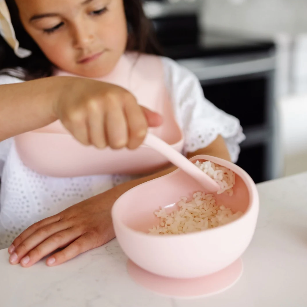 Platinum Silicone Feeding Set - Blush