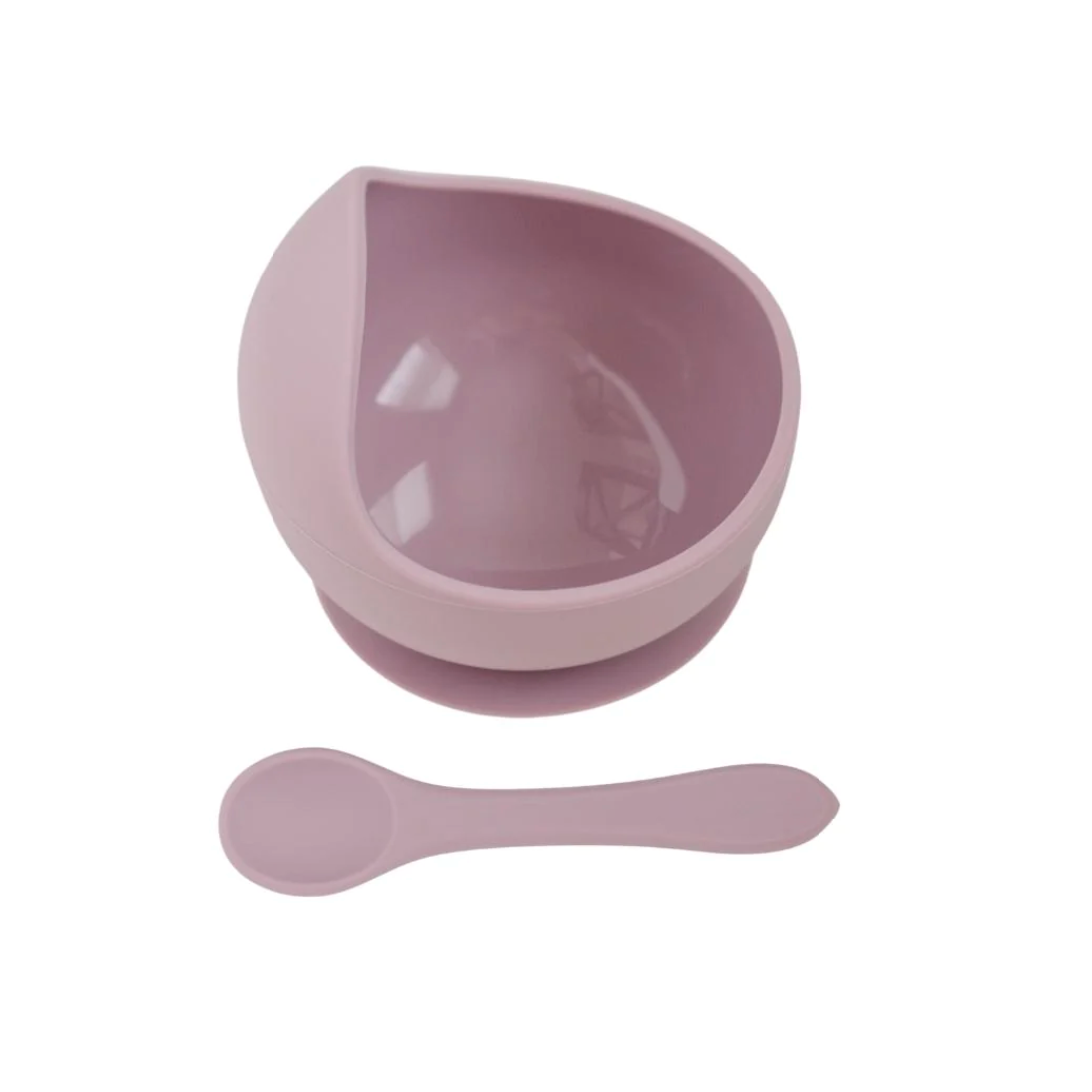 Platinum Silicone Feeding Set - Pale Mauve