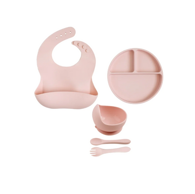 Platinum Silicone Feeding Set - Blush