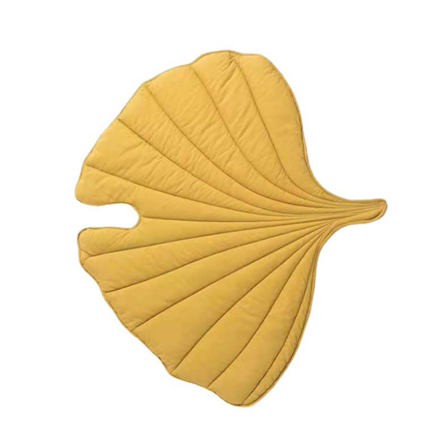 Ginkgo Leaf Quilted Playmat Tummy Time Rug - 127cm*115cm