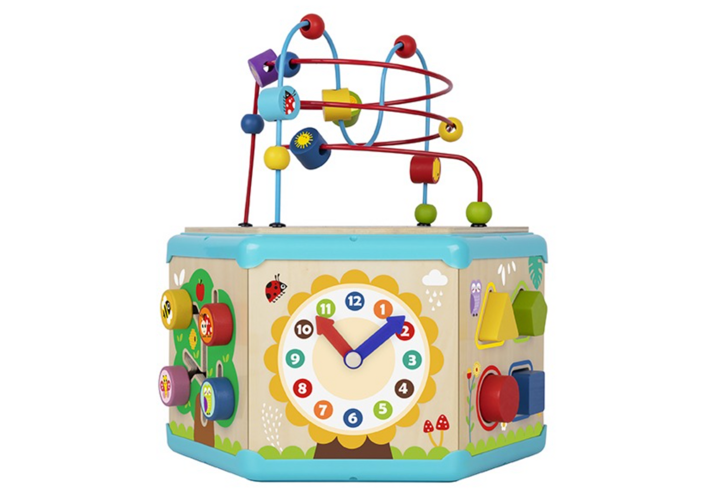 Tooky Toy 7-in-1 Wooden Activity Cube