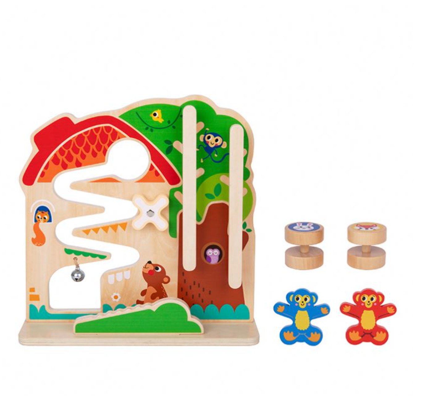 Tooky Toy 2 In 1 Activity Ball Track
