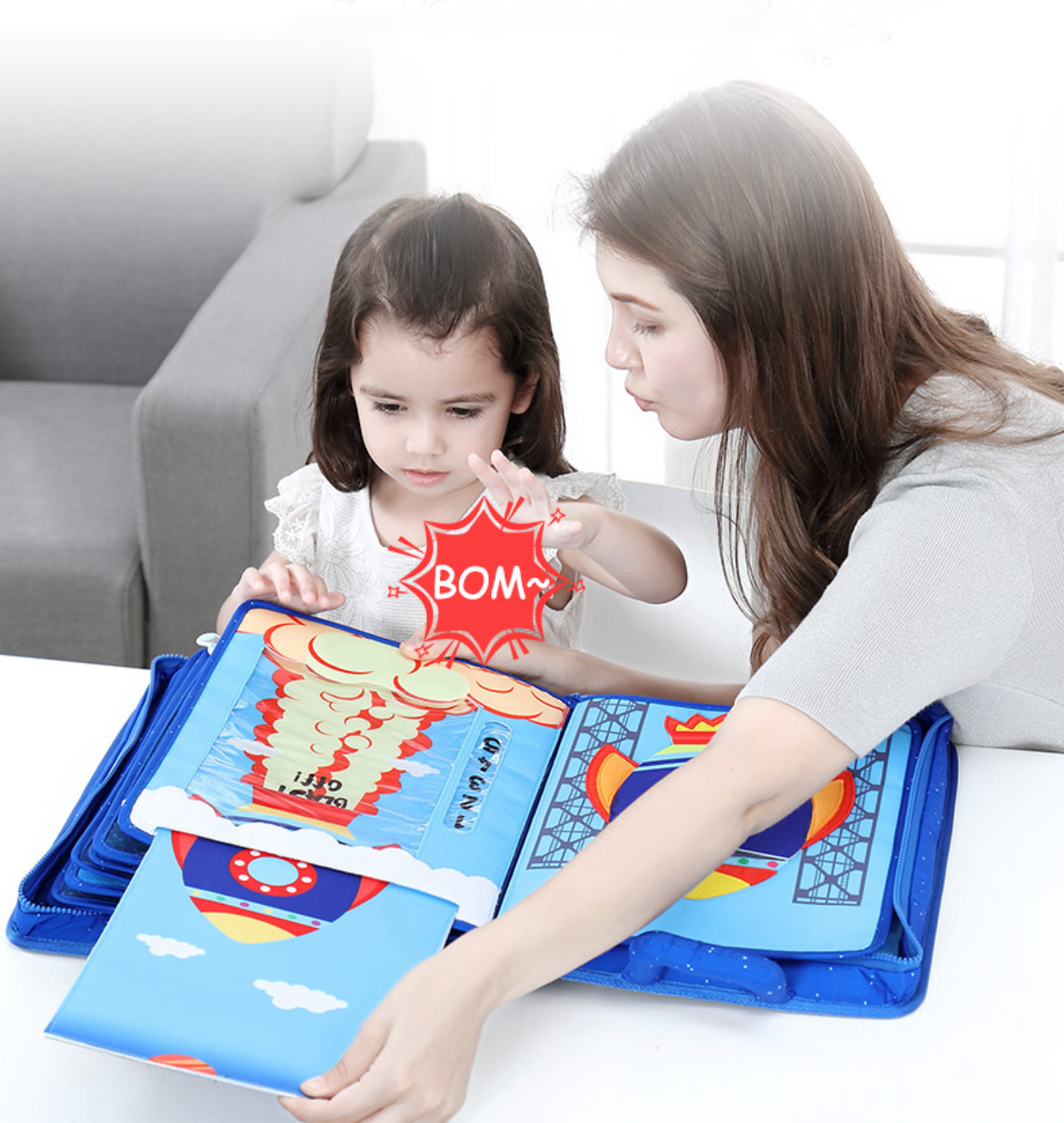 Jollybaby Baby's Space Book - 3D Montessori Activity Learning Book