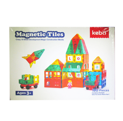 180 Pcs Classic Magnetic Tiles
