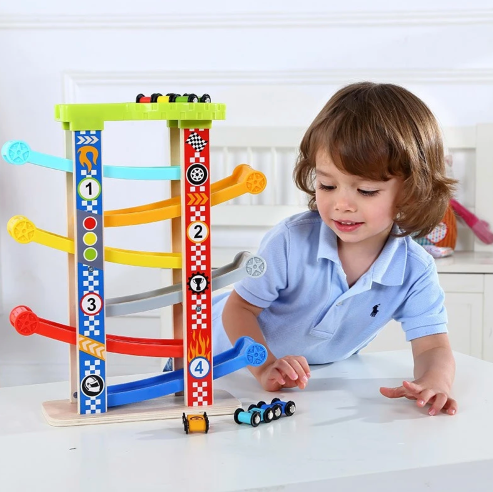 Kids top car tower