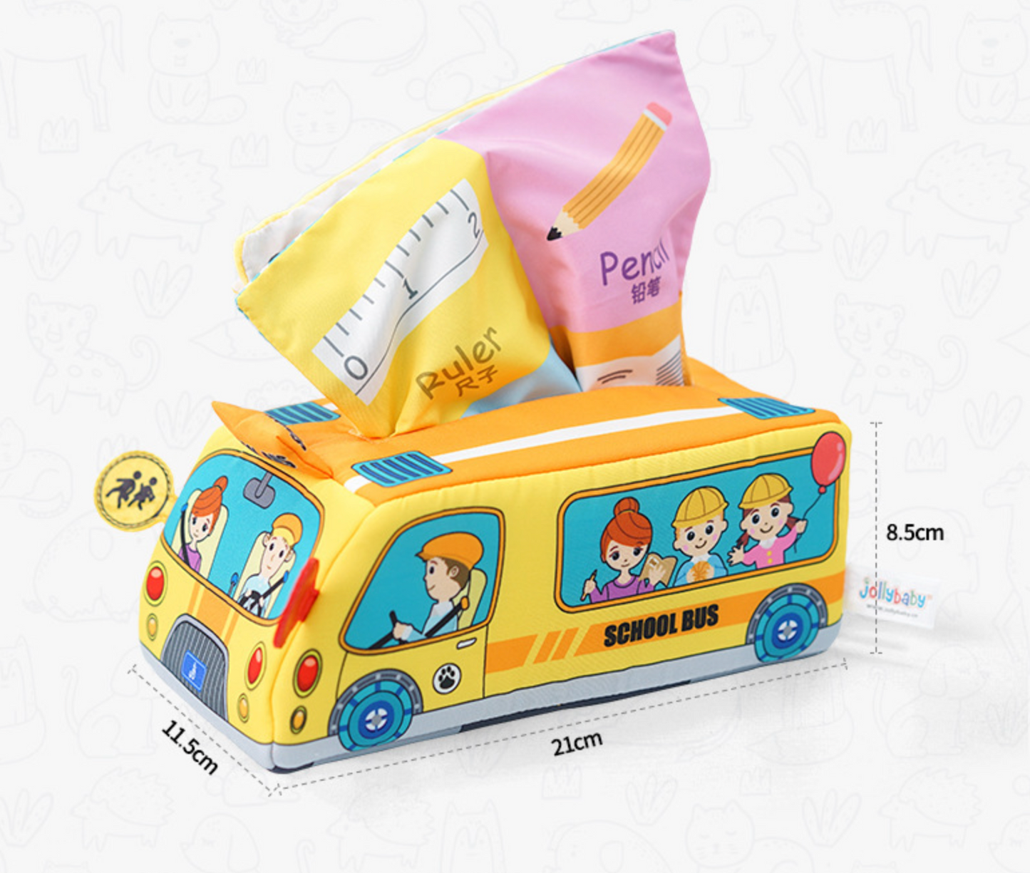 Jollybaby School Bus Tissue Box